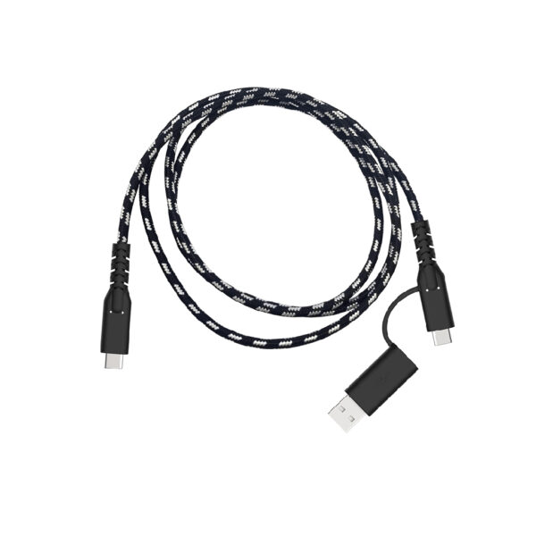 Fairphone ACCABL-1CC-WW1 USB-kabel USB 2.0 1,2 m USB C Zwart, Wit