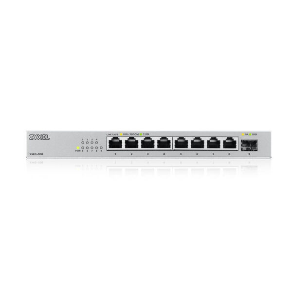 Zyxel XMG-108 Unmanaged 2.5G Ethernet (100/1000/2500) Zilver - Afbeelding 2