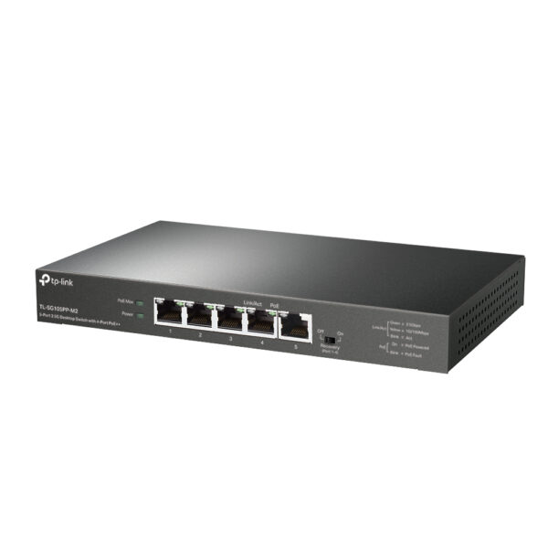 TP-Link TL-SG105PP-M2 netwerk-switch Unmanaged Gigabit Ethernet (10/100/1000) Power over Ethernet (PoE) Zwart - Afbeelding 2