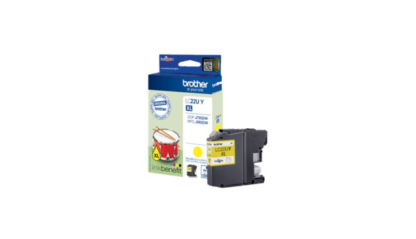Brother LC-22UY inktcartridge Origineel Hoog (XL) rendement Geel - Afbeelding 2