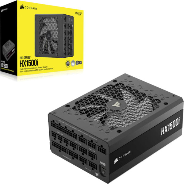 Corsair HX1500 power supply unit 1500 W 24-pin ATX ATX Zwart - Afbeelding 2