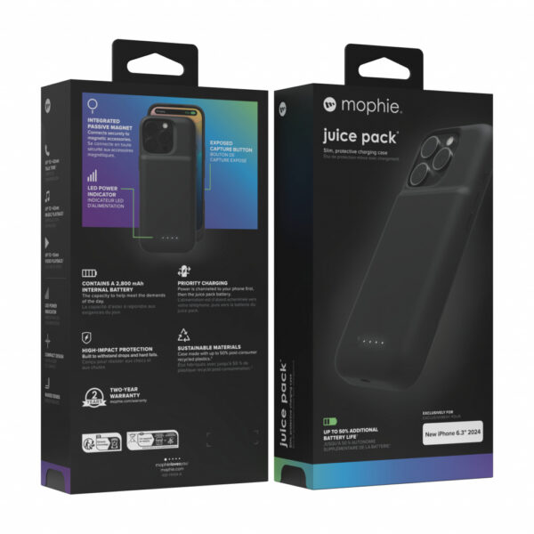 mophie Juice Pack mobiele telefoon behuizingen 16 cm (6.3") Hoes Zwart - Afbeelding 5
