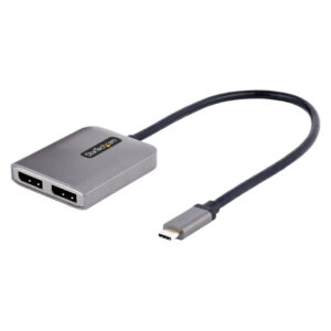 StarTech.com 2-Port USB-C MST Hub - USB Type-C naar 2x DisplayPort Multi-Monitor Adapter voor Laptops - Dual-DP tot 4K 60Hz met