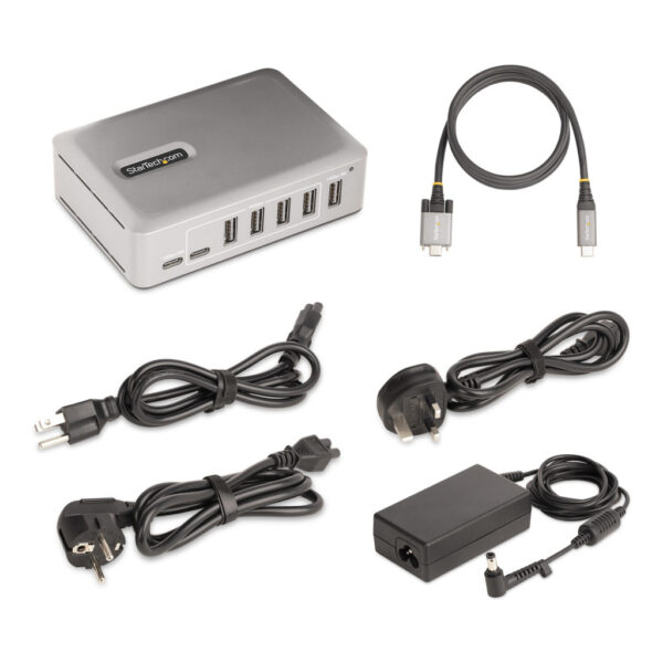 StarTech.com 10G5A2CS-USB-C-HUB interface hub USB 3.2 Gen 2 (3.1 Gen 2) Type-C 10000 Mbit/s Zilver - Afbeelding 8