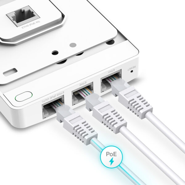 TP-Link Omada EAP615-WALL draadloos toegangspunt (WAP) 1774 Mbit/s Wit Power over Ethernet (PoE) - Afbeelding 2