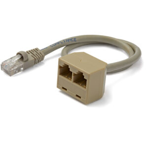 StarTech.com 2-naar-1 RJ45 splitter adapterkabel F/M