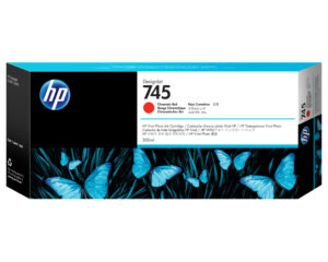 HP 745 chromatisch rode DesignJet inktcartridge, 300 ml