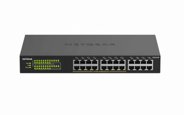 NETGEAR GS324P Unmanaged Gigabit Ethernet (10/100/1000) Power over Ethernet (PoE) 1U Zwart - Afbeelding 5
