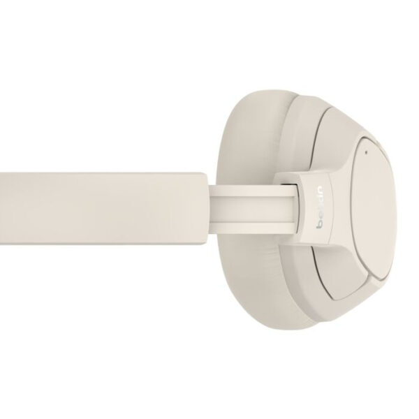 Belkin AUD008HQSA hoofdtelefoon/headset Hoofdtelefoons Draadloos Hoofdband Oproepen/muziek USB Type-C Bluetooth Zand - Afbeelding 5