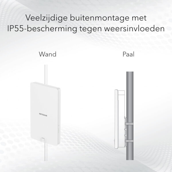 NETGEAR Insight Cloud Managed WiFi 6 AX1800 Dual Band Outdoor Access Point (WAX610Y) - Afbeelding 6