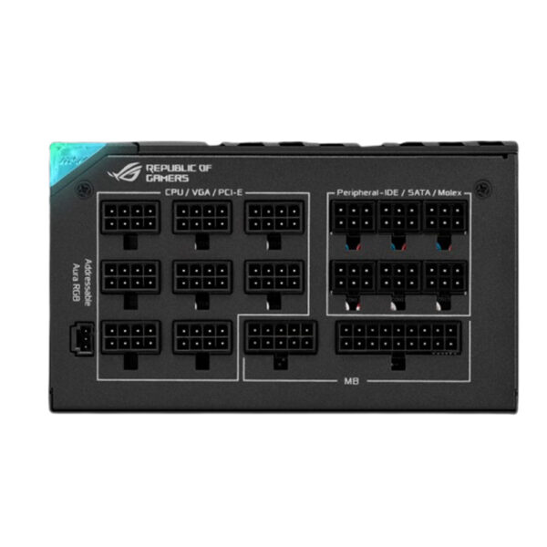 ASUS ROG THOR 1000P2-GAMING power supply unit 1000 W 20+4 pin ATX ATX Zwart, Zilver - Afbeelding 11