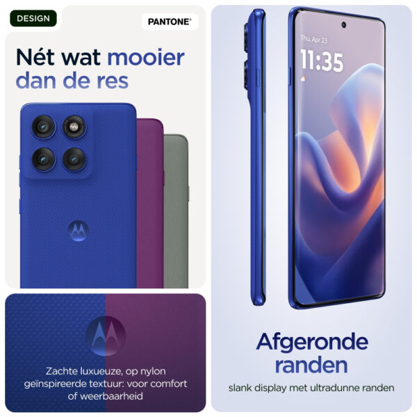 Motorola edge 60 pro 16,9 cm (6.67") Dual SIM Android 15 5G USB Type-C 12 GB 512 GB 6000 mAh Blauw - Afbeelding 9