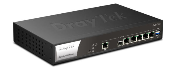 DrayTek Vigor 2962 bedrade router 2.5 Gigabit Ethernet Zwart - Afbeelding 2
