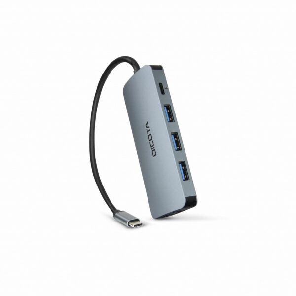 DICOTA D32062 interface hub USB Type-C Zilver - Afbeelding 5