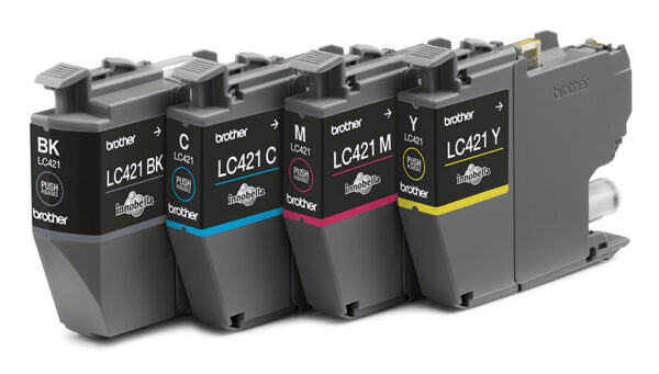 Brother LC421VALDR inktcartridge 4 stuk(s) Origineel Zwart, Cyaan, Magenta, Geel - Afbeelding 2