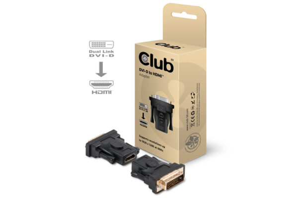 CLUB3D DVI-D to HDMI Passive Adapter - Afbeelding 2