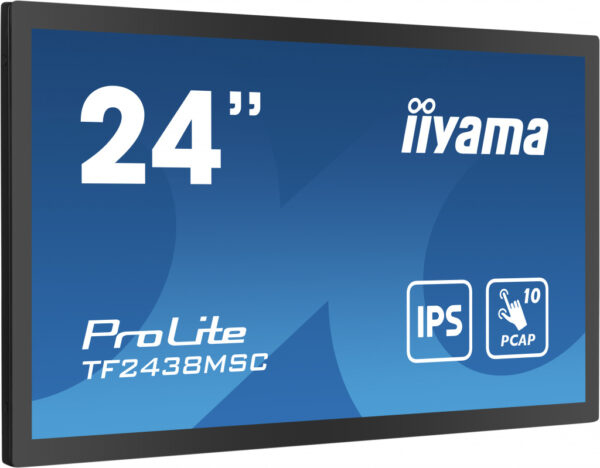 iiyama TF2438MSC-B1 beeldkrant Digitaal A-kaart 61 cm (24") LED 600 cd/m² Full HD Zwart Touchscreen - Afbeelding 4