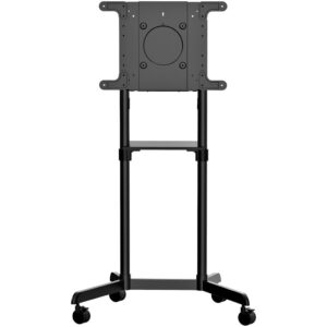 StarTech.com Verrijdbare TV Standaard - Mobiele TV Vloerstandaard voor 37-70" VESA Scherm (70kg) - TV Trolley met Schap en Opber
