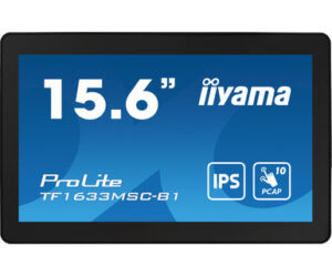iiyama ProLite TF1633MSC-B1 computer monitor 39,6 cm (15.6") 1920 x 1080 Pixels Full HD Touchscreen Zwart