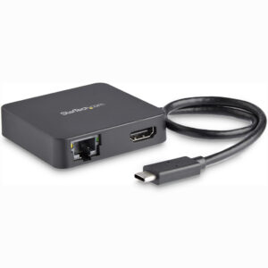 StarTech.com USB C Multiport Adapter, USB-C Travel Dock met 4K HDMI Video, Gigabit Ethernet, USB 3.0 Hub (1x USB-A 1x USB-C), U