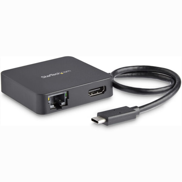 StarTech.com USB C Multiport Adapter, USB-C Travel Dock met 4K HDMI Video, Gigabit Ethernet, USB 3.0 Hub (1x USB-A 1x USB-C), US