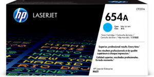 HP 654A originele cyaan LaserJet tonercartridge
