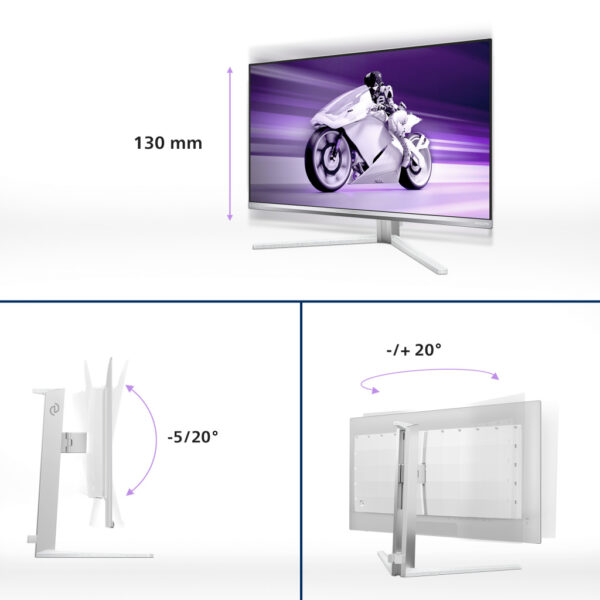 Philips Evnia 8000 27M2N8500/00 computer monitor 67,3 cm (26.5") 2560 x 1440 Pixels Quad HD QD-OLED Wit - Afbeelding 14