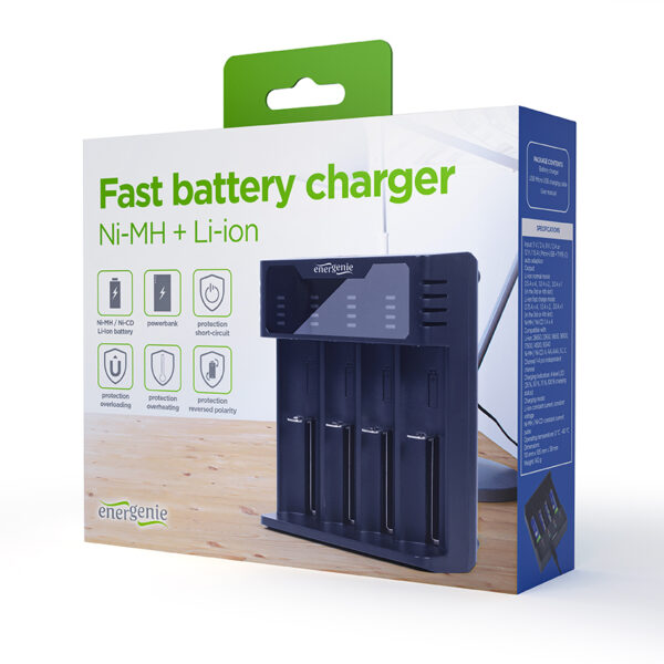 Gembird BC-USB-02 batterij-oplader Huishoudelijke batterij - Afbeelding 7