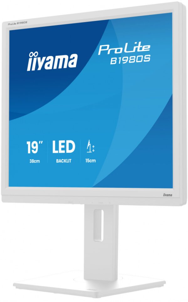 iiyama ProLite B1980S-W1 computer monitor 48,3 cm (19") 1280 x 1024 Pixels SVGA LED Wit - Afbeelding 7