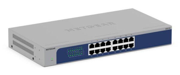 NETGEAR GS516-300EUS netwerk-switch Unmanaged Gigabit Ethernet (10/100/1000) Power over Ethernet (PoE) Grijs - Afbeelding 3