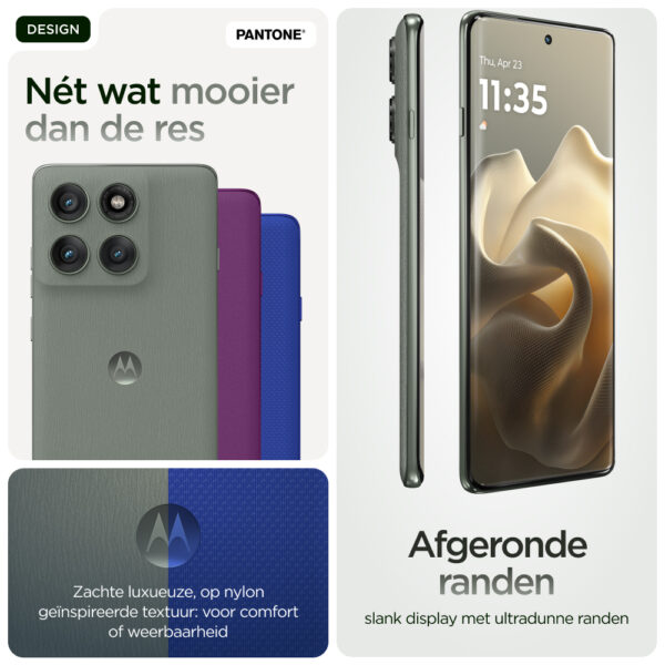Motorola edge 60 pro 16,9 cm (6.67") Dual SIM Android 15 5G USB Type-C 12 GB 512 GB 6000 mAh Grijs - Afbeelding 16
