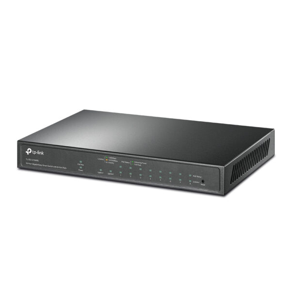 TP-Link TL-SG1210MPE netwerk-switch Managed L2 Gigabit Ethernet (10/100/1000) Power over Ethernet (PoE) Zwart - Afbeelding 2