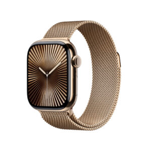 Apple Watch Series 10 OLED 42 mm Digitaal 374 x 446 Pixels Touchscreen 4G Goud Wifi GPS