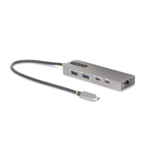 StarTech.com 3-Port USB-C Hub met 2.5 Gbps Ethernet en 100W Power Delivery Pass-Through Poort, USB 3.2 10Gbps, 2x USB-A/1x USB-