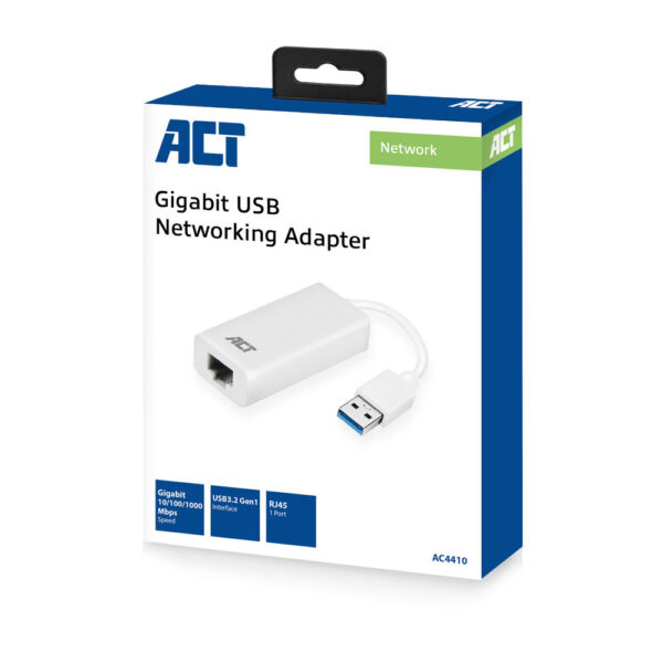 ACT Gigabit netwerkadapter, USB 3.2 Gen1 - Afbeelding 3