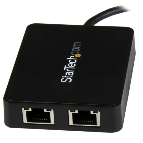 StarTech.com USB-C naar dual Gigabit Ethernet adapter met USB (Type-A) poort - Afbeelding 2