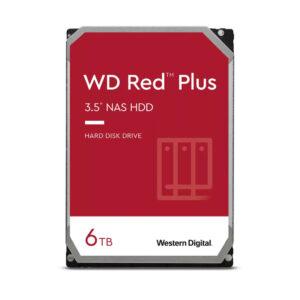 Western Digital Red Plus interne harde schijf 6 TB 5400 RPM 256 MB 3.5" SATA III