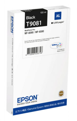 Epson C13T90814N inktcartridge 1 stuk(s) Origineel Hoog (XL) rendement Zwart