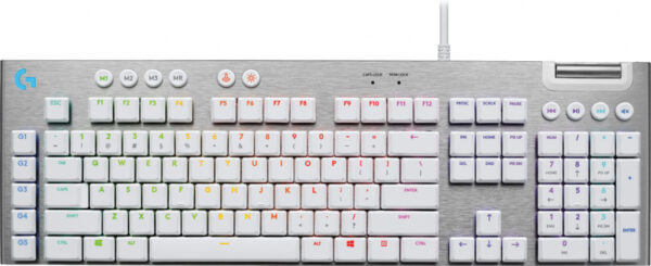 Logitech G 920-011357 toetsenbord Gamen USB QWERTY Scandinavisch Wit