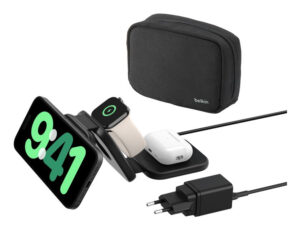 Belkin BoostCharge Pro Hoofdtelefoons, Smartphone, Smartwatch Zwart AC, USB Draadloos opladen Snel opladen Binnen