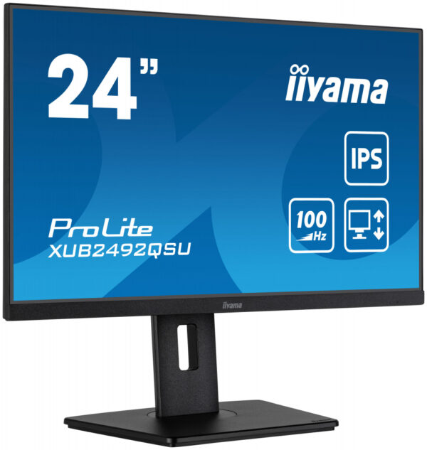 iiyama ProLite XUB2492QSU-B1 computer monitor 60,5 cm (23.8") 2560 x 1440 Pixels Wide Quad HD LED Zwart - Afbeelding 2