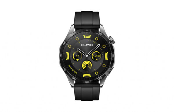 Huawei Watch GT 4 46mm Zwart (Zwarte Siliconenband)
