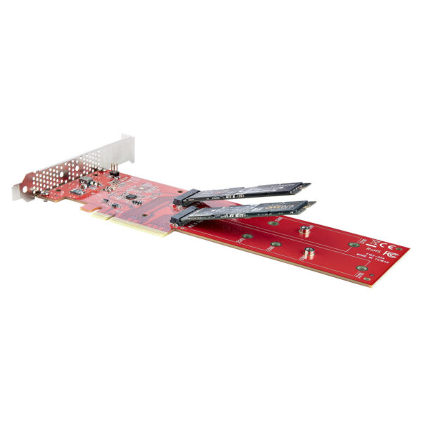 StarTech.com Dual M.2 PCI Express SSD Adapter Kaart, PCIe x8 / x16 naar Dual NVMe of AHCI M.2 SSDs, M2 PCIe Adapter, PCI Expres - Afbeelding 7