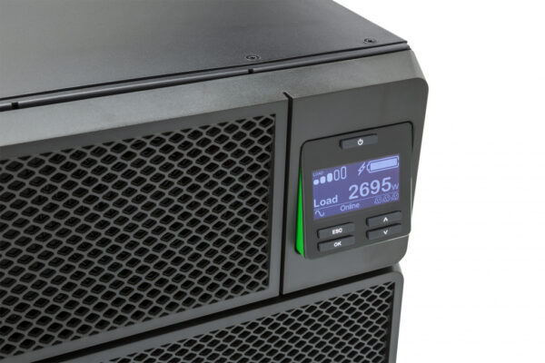 APC Smart-UPS On-Line SRT6KRMXLI - 6kW/VA, 6x C13 + 4x C19 + hardwire 1 fase uitgang, rackmountable, Embedded NMC - Afbeelding 11