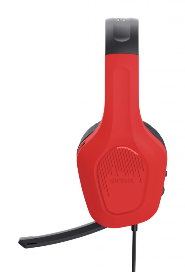 Trust GXT 416S Zirox Headset Bedraad Hoofdband Gamen Zwart, Cyaan, Rood - Afbeelding 6