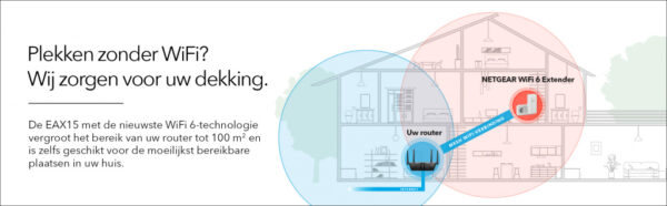 NETGEAR AX1800 4-Stream WiFi 6 Mesh Extender (EAX15) - Afbeelding 13