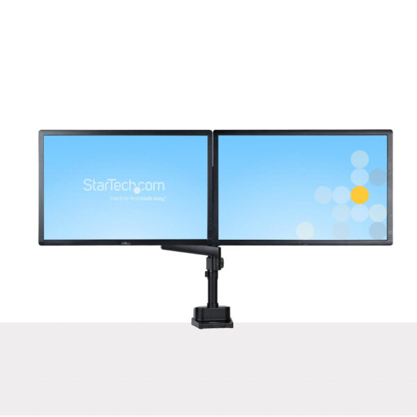 StarTech.com Dubbele Monitor Arm voor Bureaumontage, Full Motion Monitorbeugel voor 2x VESA-displays tot 32" (8kg), Verticale St - Afbeelding 10