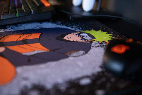 Konix Naruto KX MOUSEPAD XXL BLACK Game-muismat Zwart, Oranje - Afbeelding 4