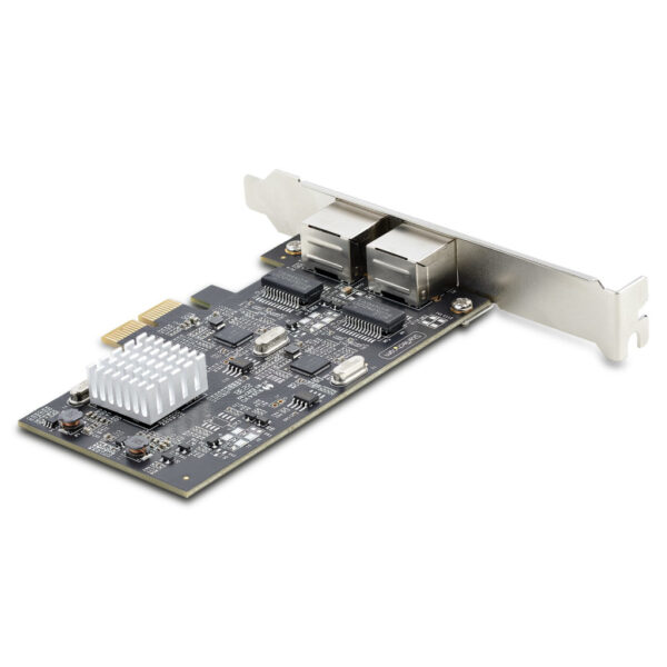 StarTech.com 2-Port 2.5Gbps NBASE-T PCIe Netwerkkaart, Intel I225-V, Dual-Port Computer Ethernet Adapter, Multi-Gigabit NIC, PC - Afbeelding 2