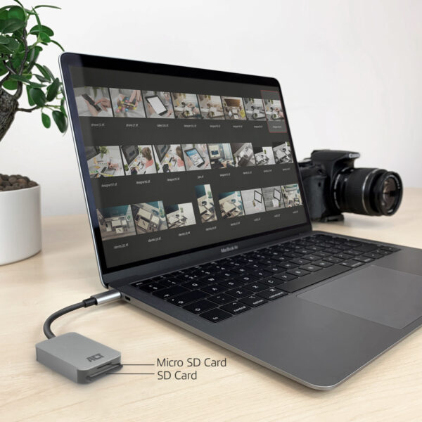 ACT USB-C kaartlezer voor SD en micro SD, SD 4.0 UHS-II - Afbeelding 6